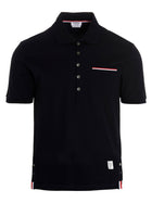 Thom Browne Rwb Polo Shirt Blue