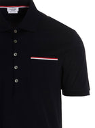 Thom Browne Rwb Polo Shirt Blue, view 3