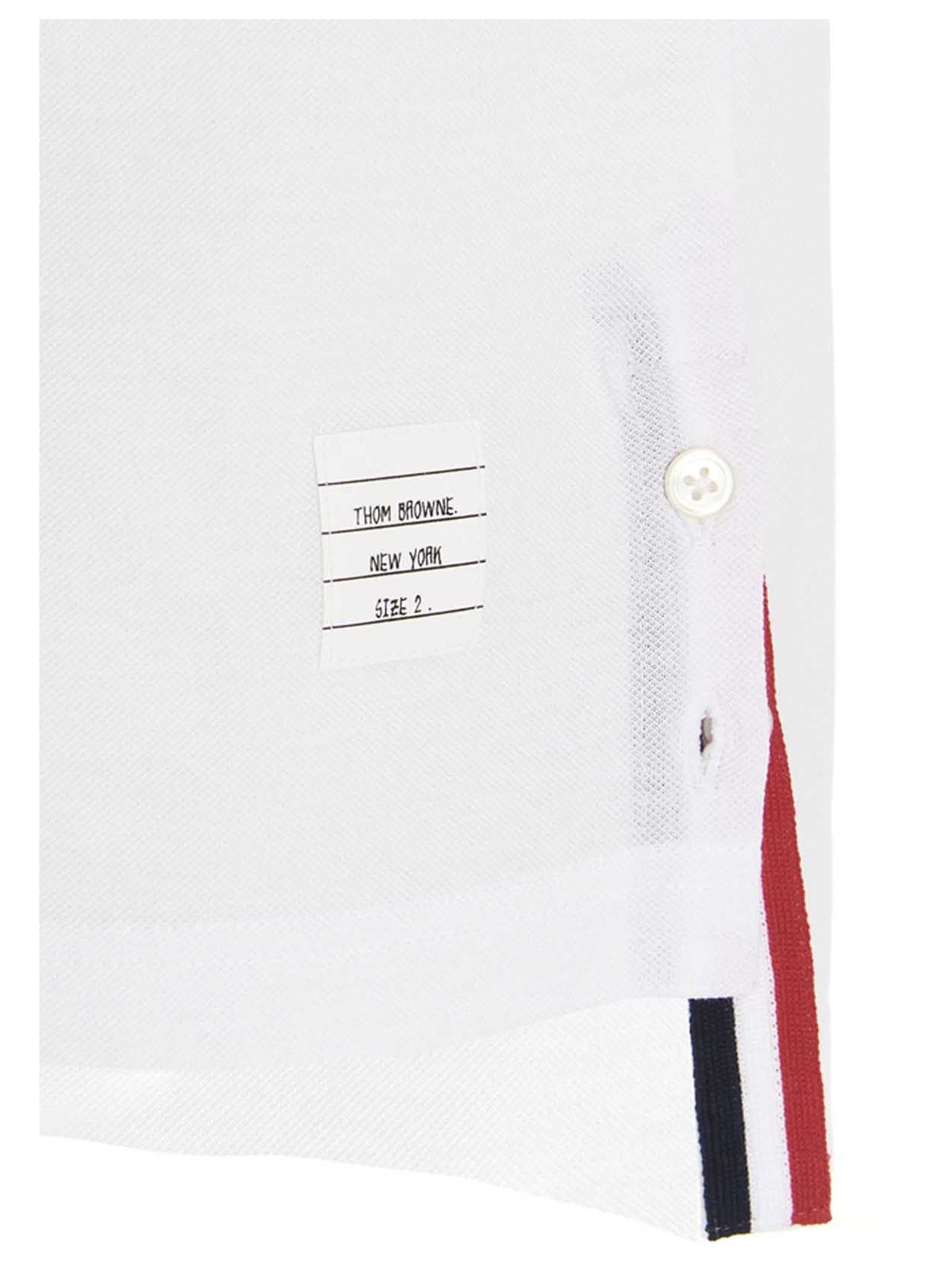 Thom Browne Rwb Polo Shirt White