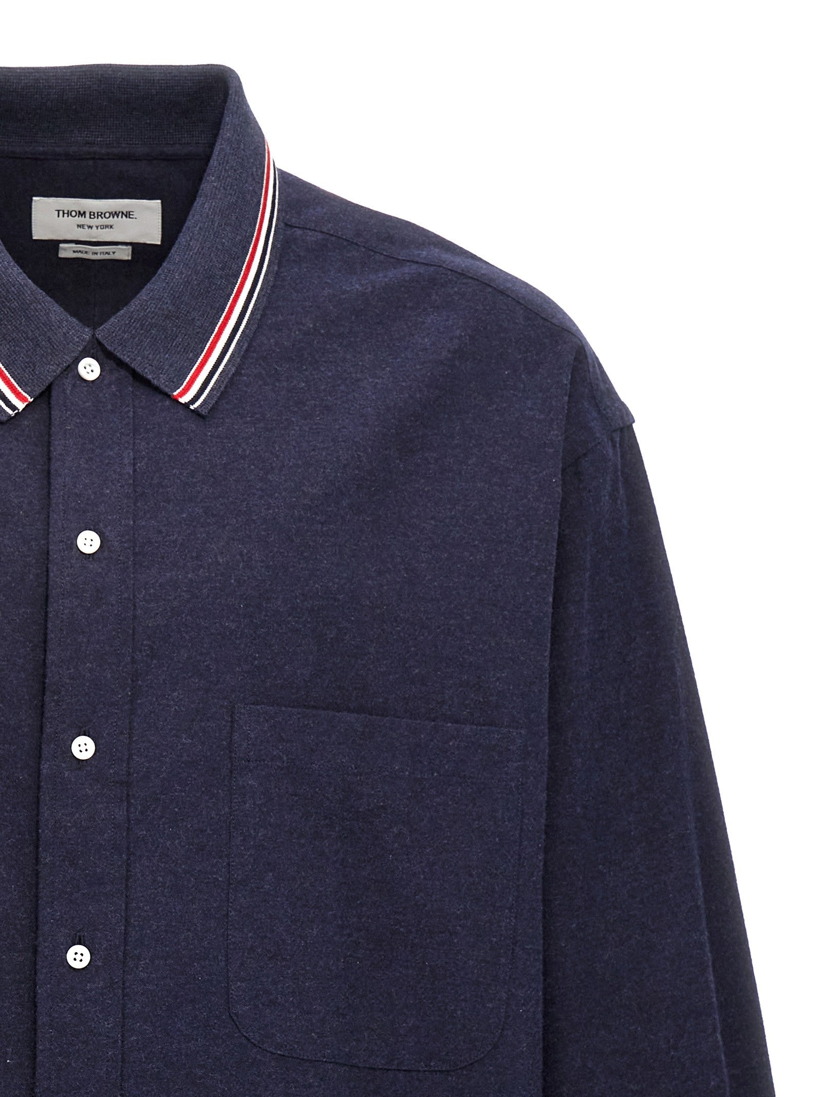 Thom Browne Rwb Shirt Blue