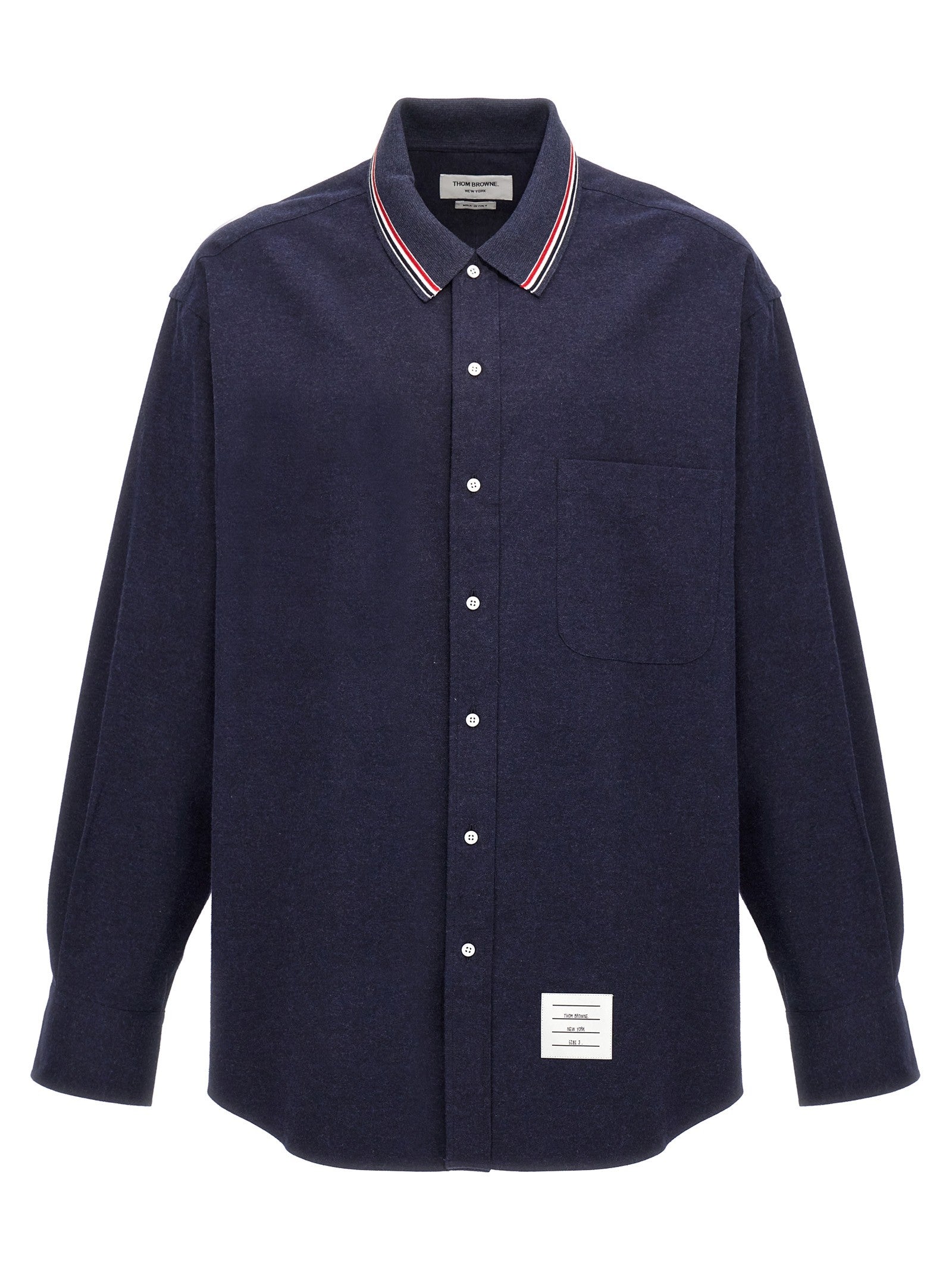 Thom Browne Rwb Shirt Blue