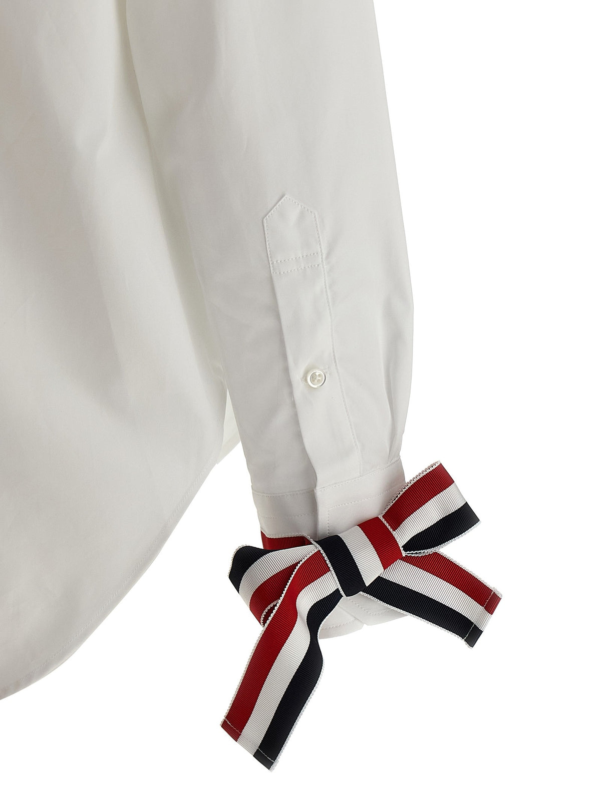 Thom Browne Rwb Tape Cuffs Shirt White, view 4