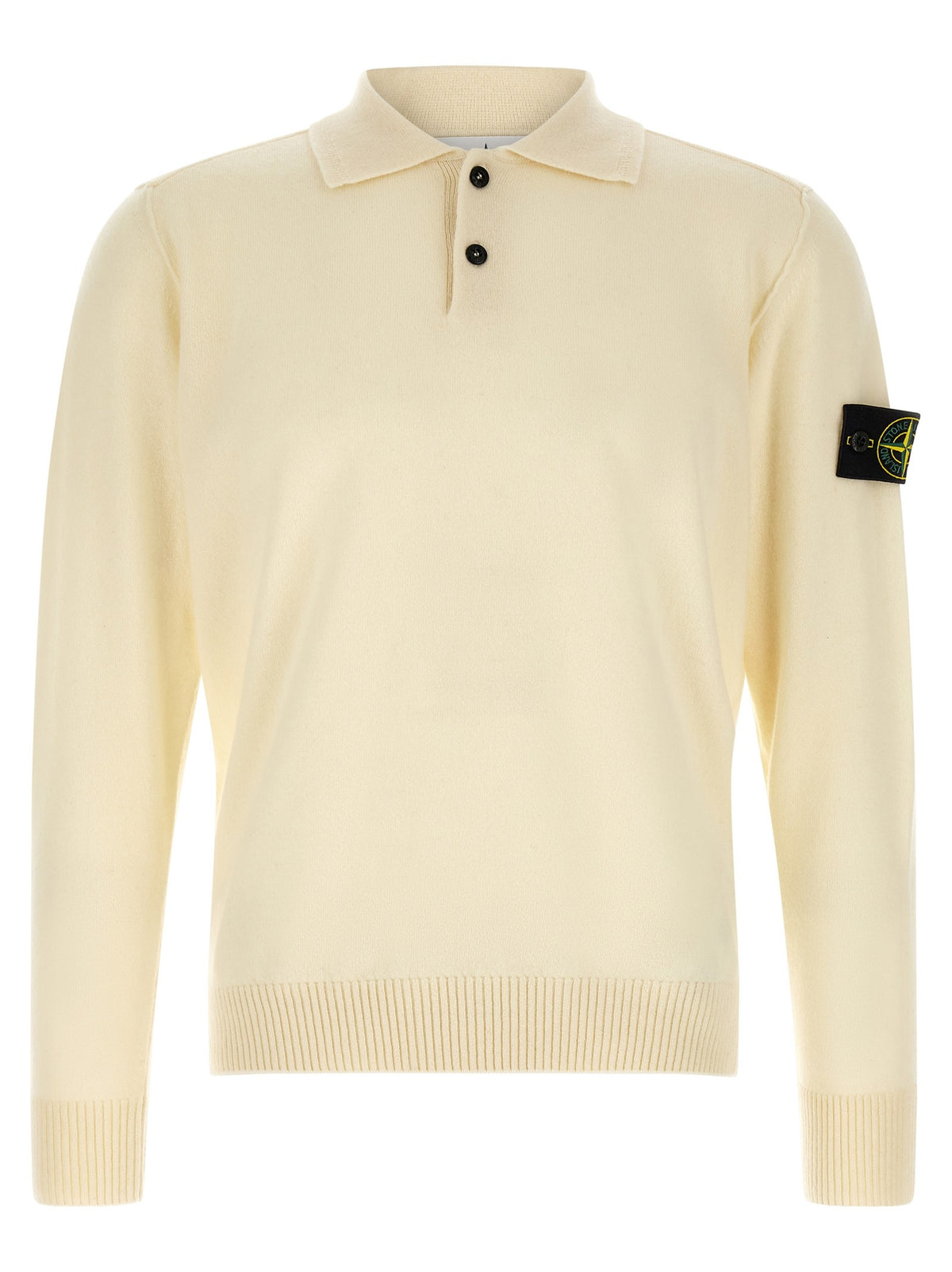 Stone Island Rws Knit Polo Shirt White