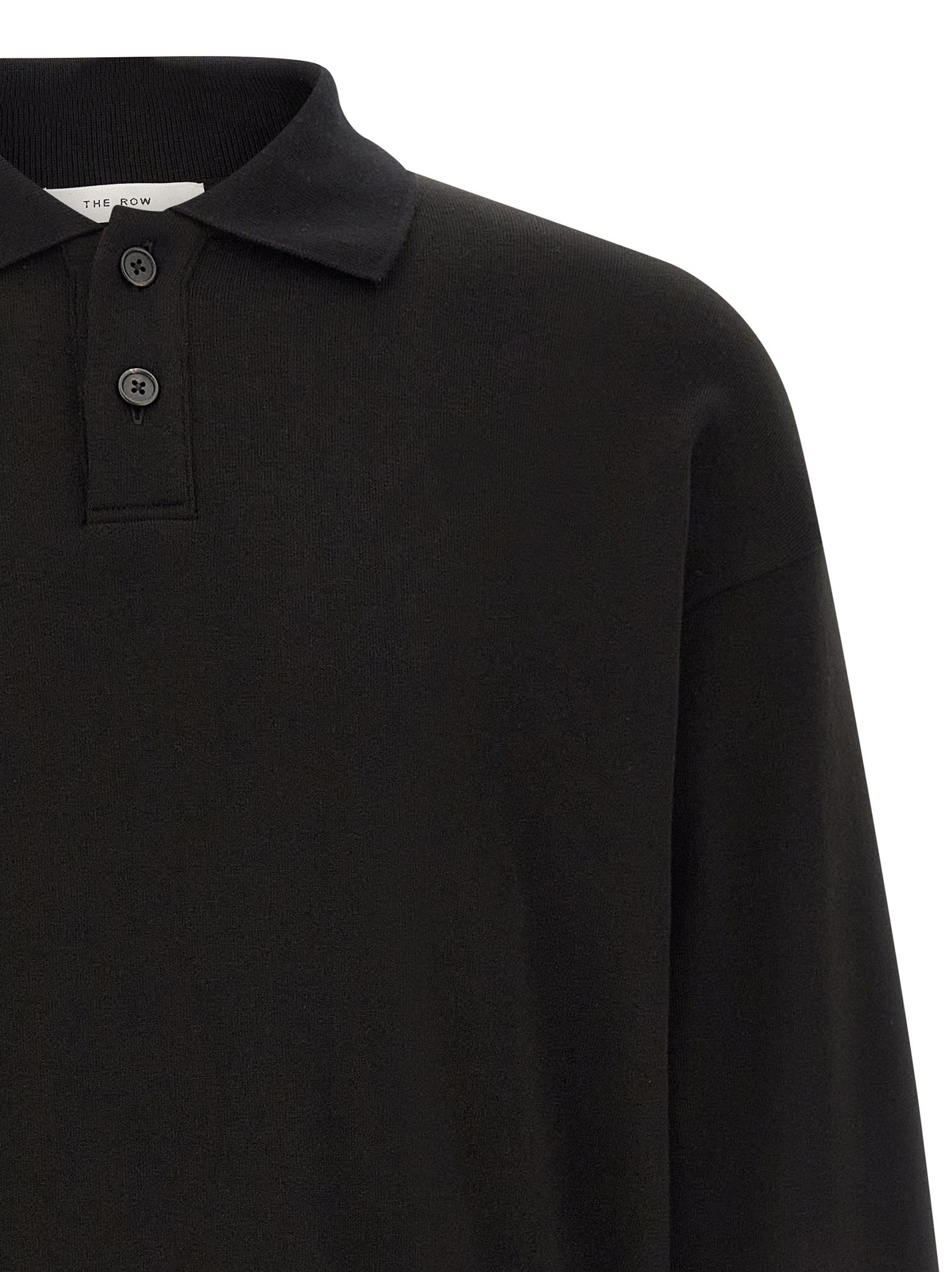 The Row Ry Top Polo Shirt Black