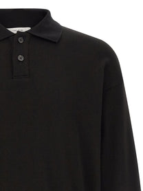 The Row Ry Top Polo Shirt Black