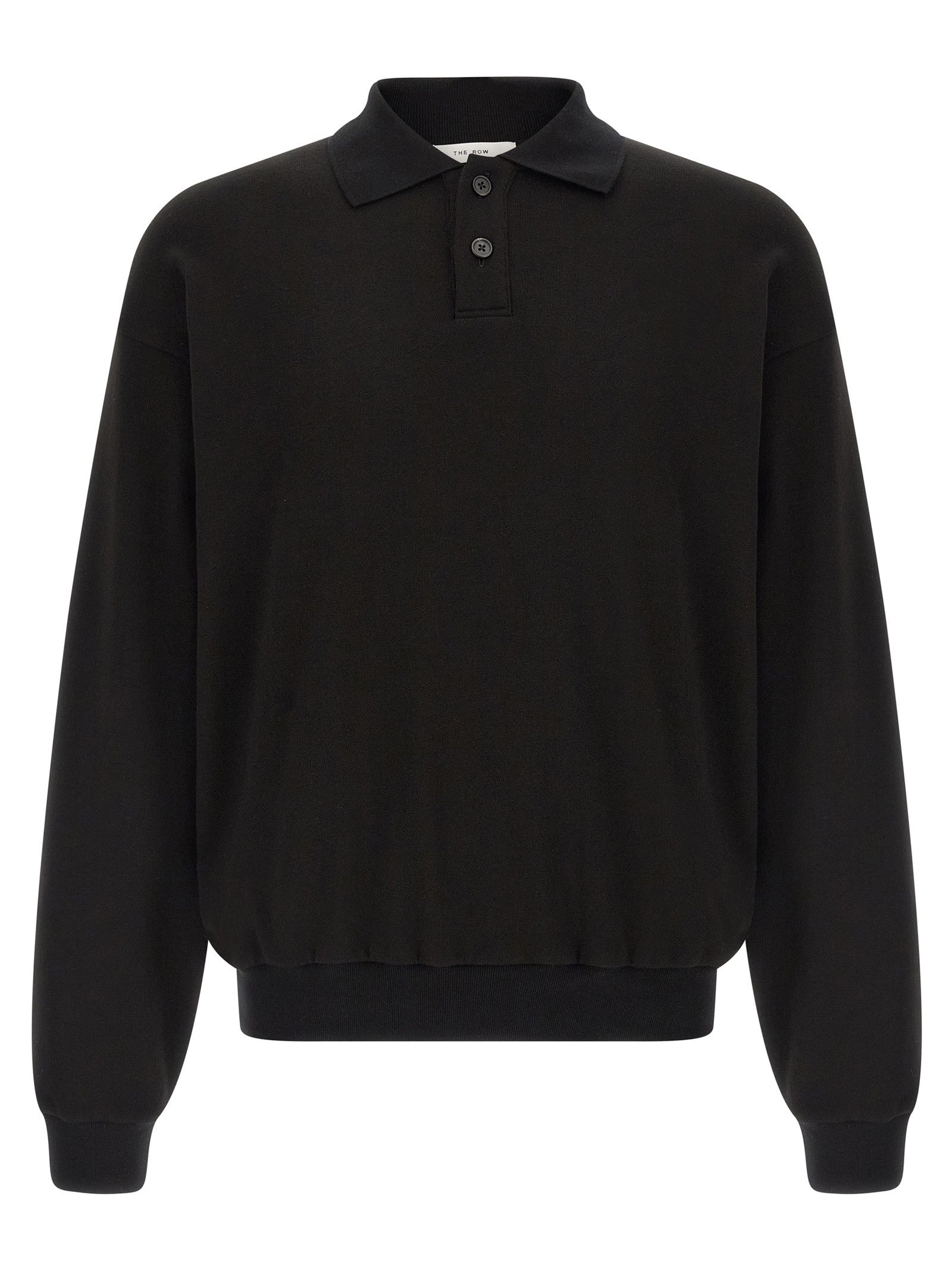 The Row Ry Top Polo Shirt Black