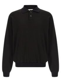 The Row Ry Top Polo Shirt Black