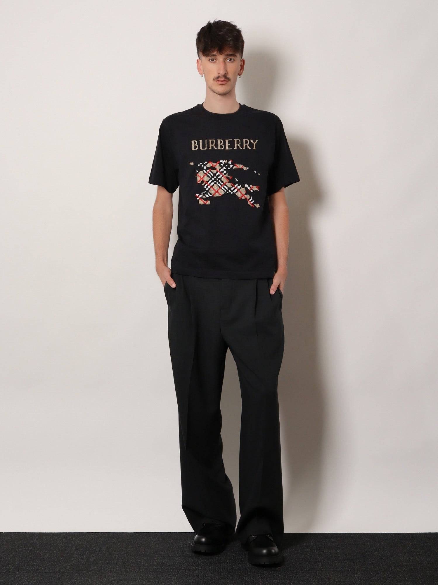 Burberry Men's Ryan Cotton Shirt Black