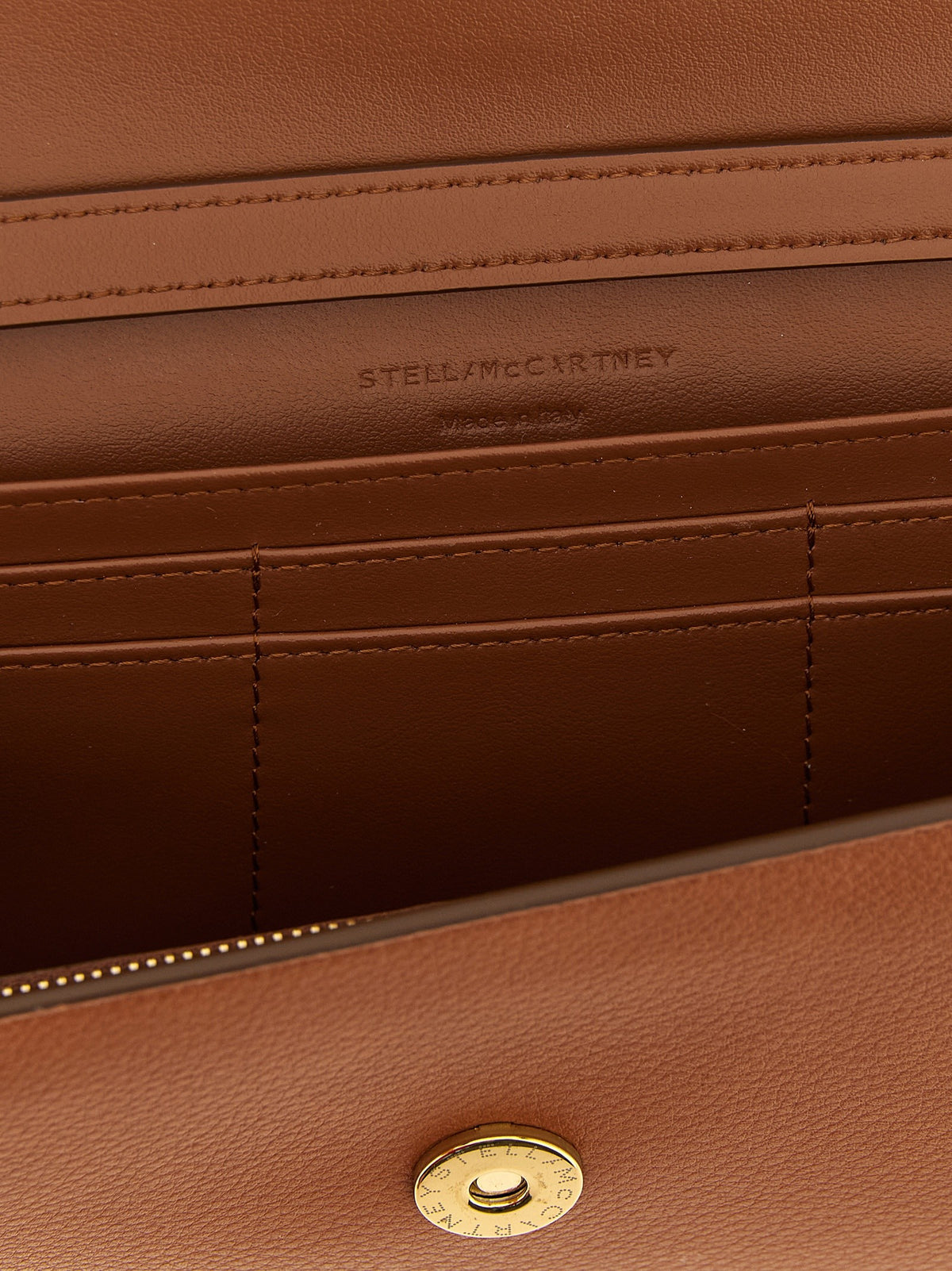 Stella McCartney Ryder Wallet on Chain Brown
