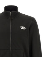 Diesel Ginn Zip Iod Sweatshirt Black, view 3