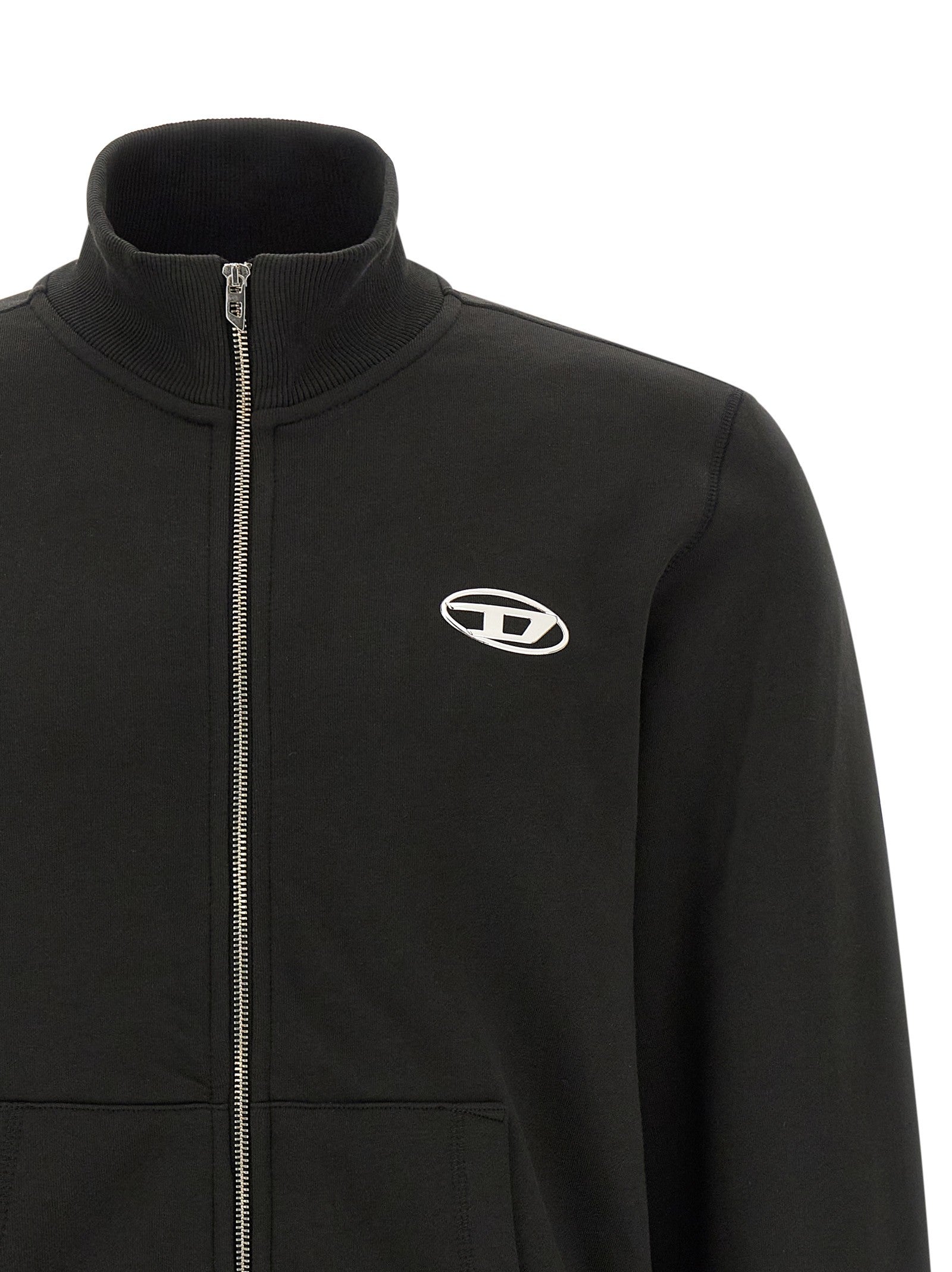 Diesel Ginn Zip Iod Sweatshirt Black