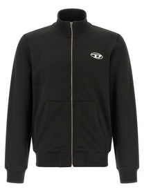 Diesel Ginn Zip Iod Sweatshirt Black