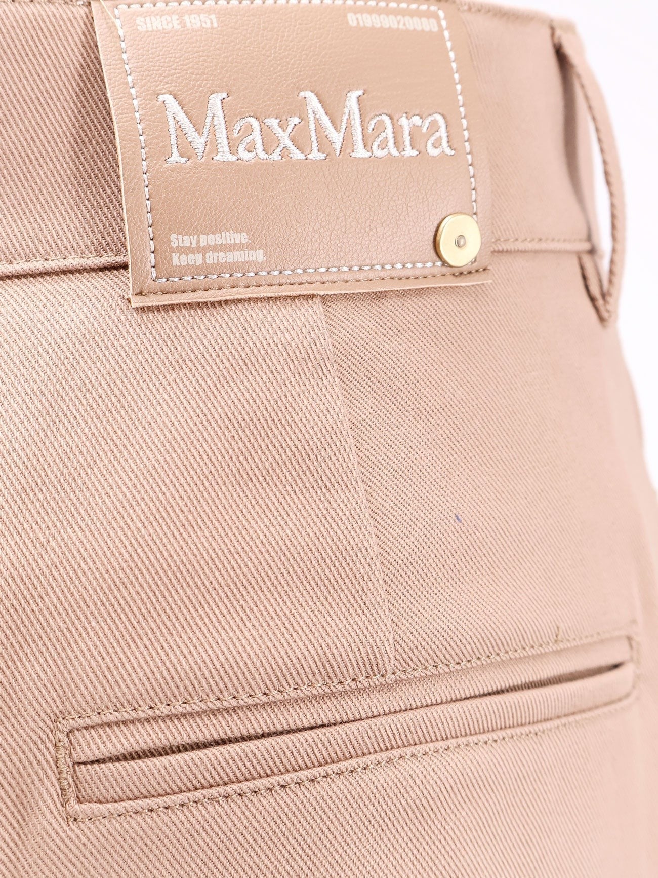 ’S MAX MARA - ’S Max Mara Marianna Distressed Fabric Trouser - Women’s Pants