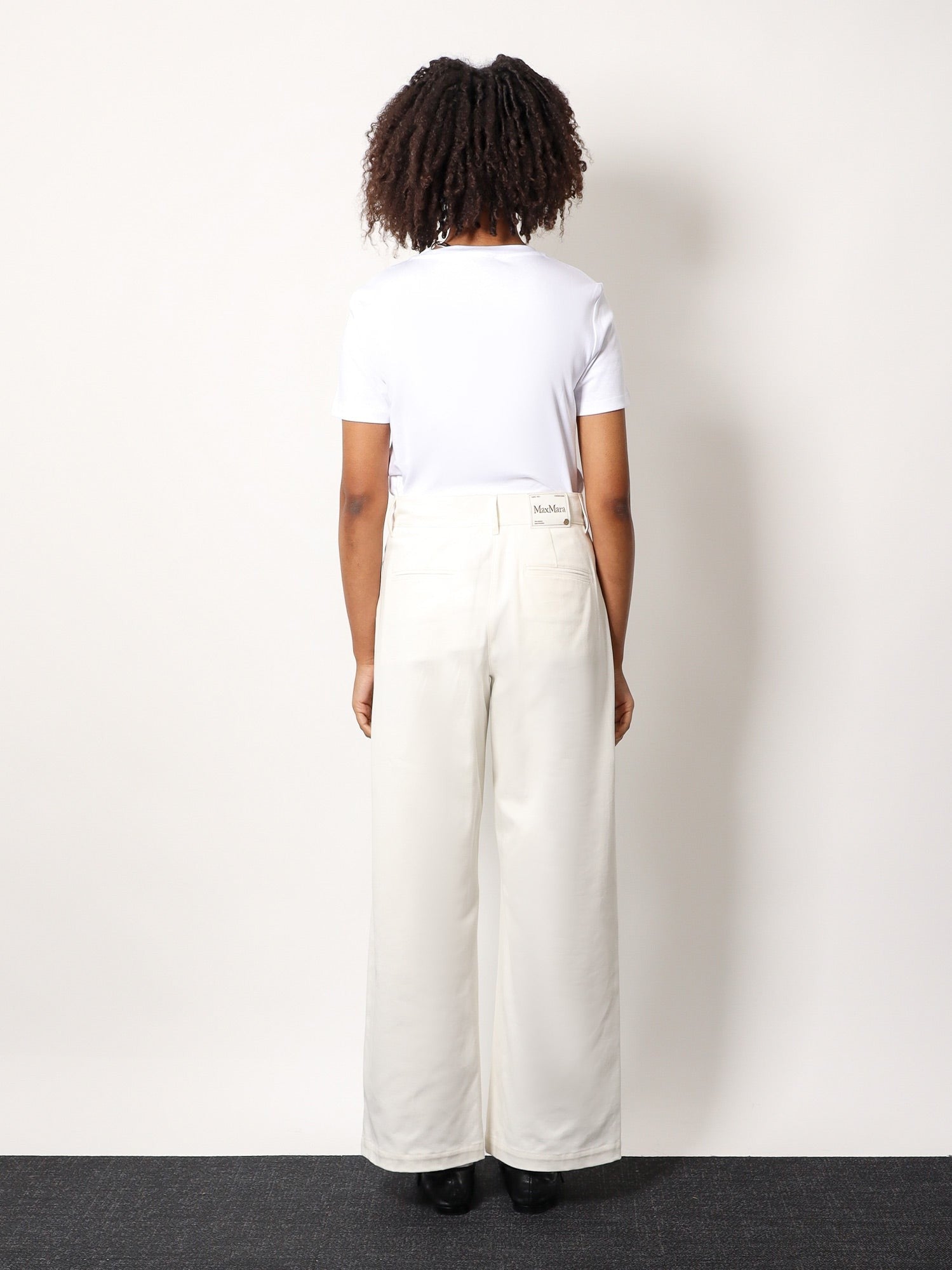 ’S MAX MARA - ’S Max Mara Marianna Distressed Fabric Trouser - Women’s Pants