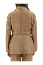S MAX MARA Women's Calla Padded Trench Coat Beige, view 3