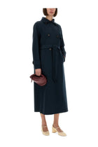 S MAX MARA Women's Double Breasted Coat Sem Blue, view 2