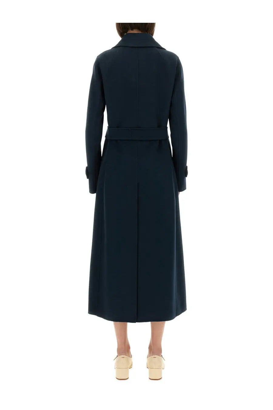 S MAX MARA Women's Double Breasted Coat Sem Blue, view 3