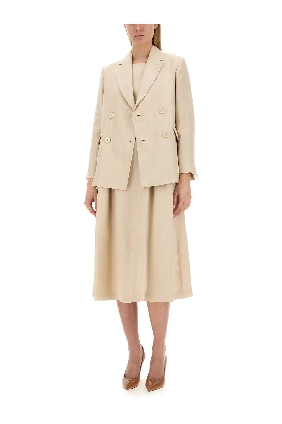 S MAX MARA Women's Laura Jacket Beige, view 2