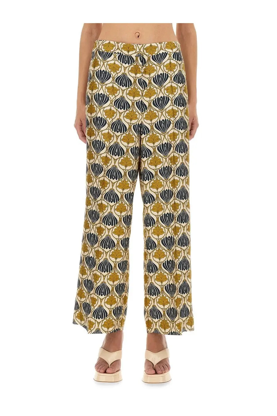 S MAX MARA Women's Silk Pants Timec Multicolor