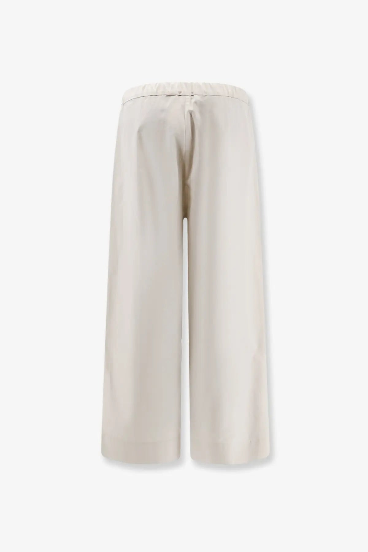 S MAX MARA Women's Smmargento Vissuto Cotton Trousers Ghiaccio, view 2