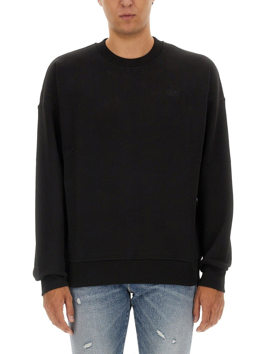 Diesel Men's Rob Megoval Sweatshirt Black Diesel