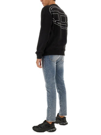 Diesel Men's Rob Megoval Sweatshirt Black Diesel