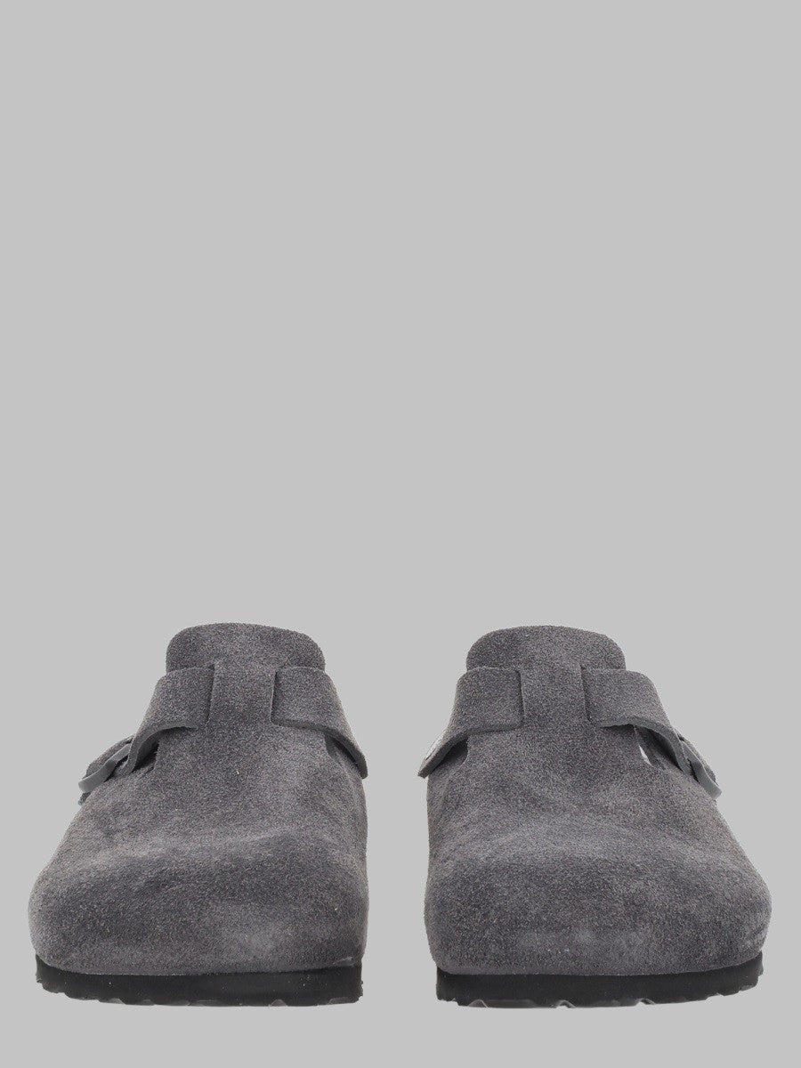 Birkenstock Unisex Sabot Boston in Suede Grey