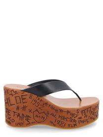 Chloé Women's Sabot Con Zeppa Maxime Black