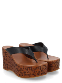 Chloé Women's Sabot Con Zeppa Maxime Black
