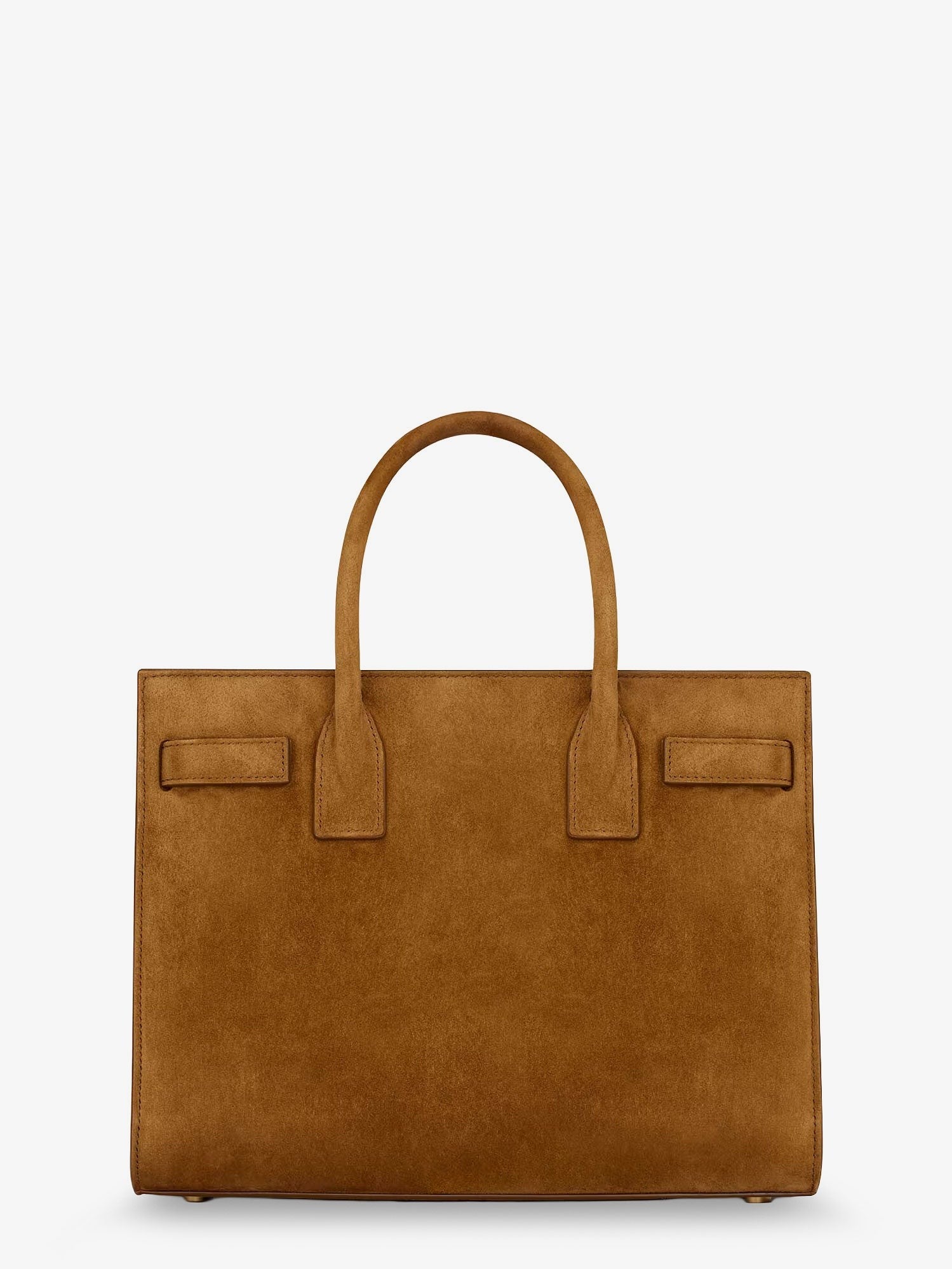 Saint Laurent Women's Sac De Jour Baby Suede Handbag Orange