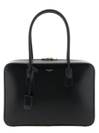 Saint Laurent Sac De Jour in Box Shoulder Bag Black