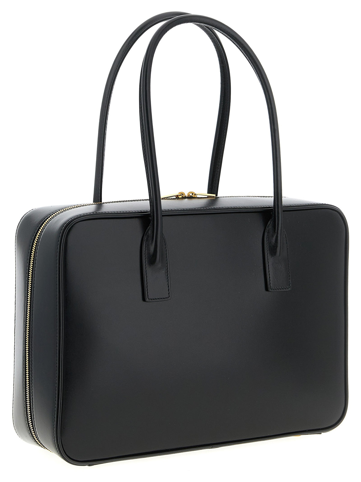 Saint Laurent Sac De Jour in Box Shoulder Bag Black