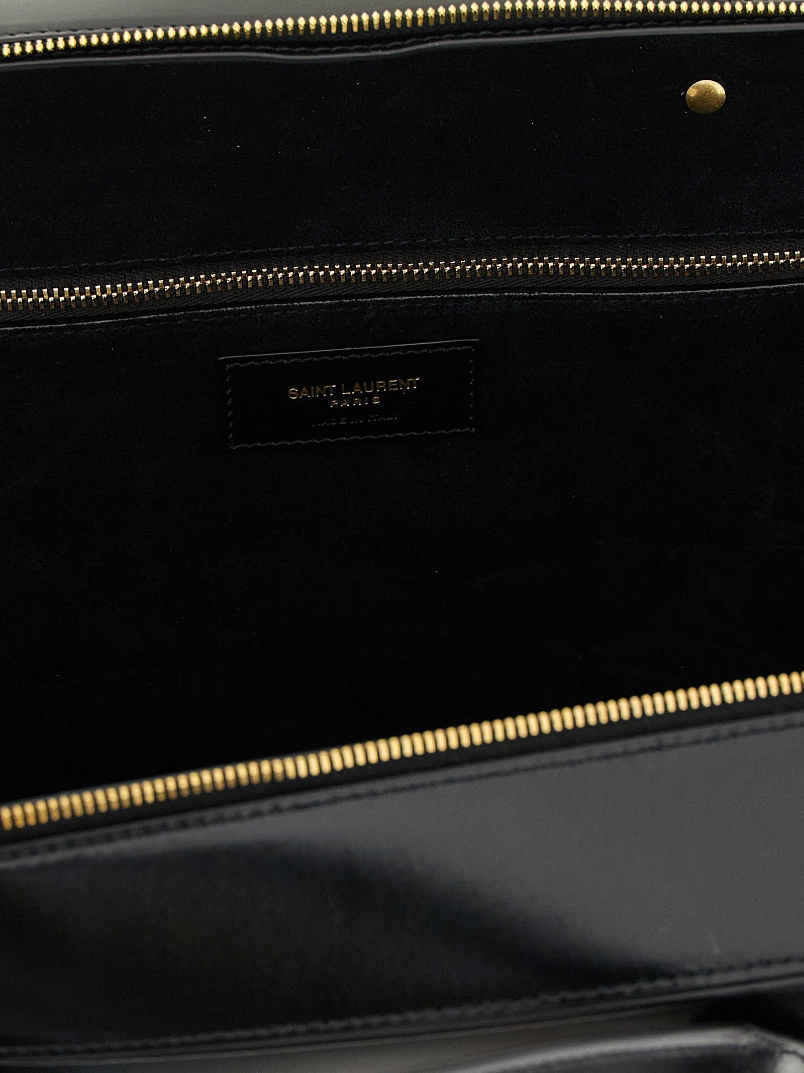 Saint Laurent Sac De Jour in Box Shoulder Bag Black