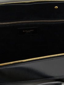 Saint Laurent Sac De Jour in Box Shoulder Bag Black
