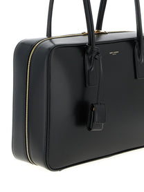 Saint Laurent Sac De Jour in Box Shoulder Bag Black