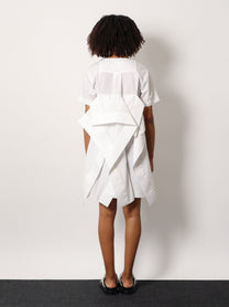 SACAI - Sacai Dress With Draped Cotton Inserts On The Back - Women’s Clothing
