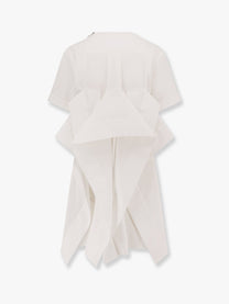 SACAI - Sacai Dress With Draped Cotton Inserts On The Back - Women’s Clothing