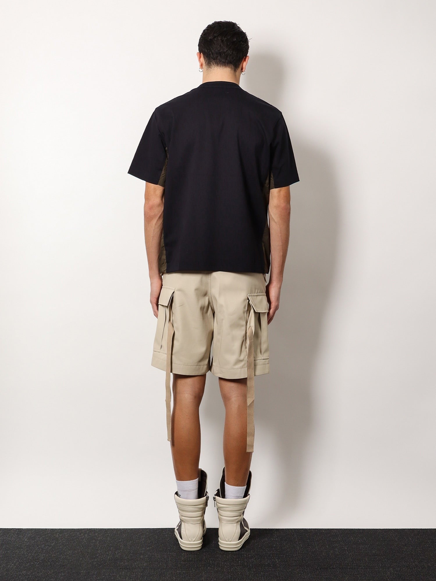 SACAI - Sacai Cotton T Shirt With Nylon Inserts - Men’s Tops