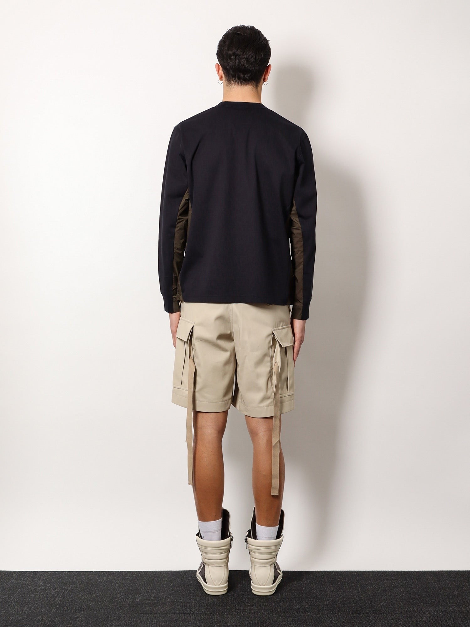 SACAI - Sacai Cotton T Shirt With Nylon Insert - Men’s Tops