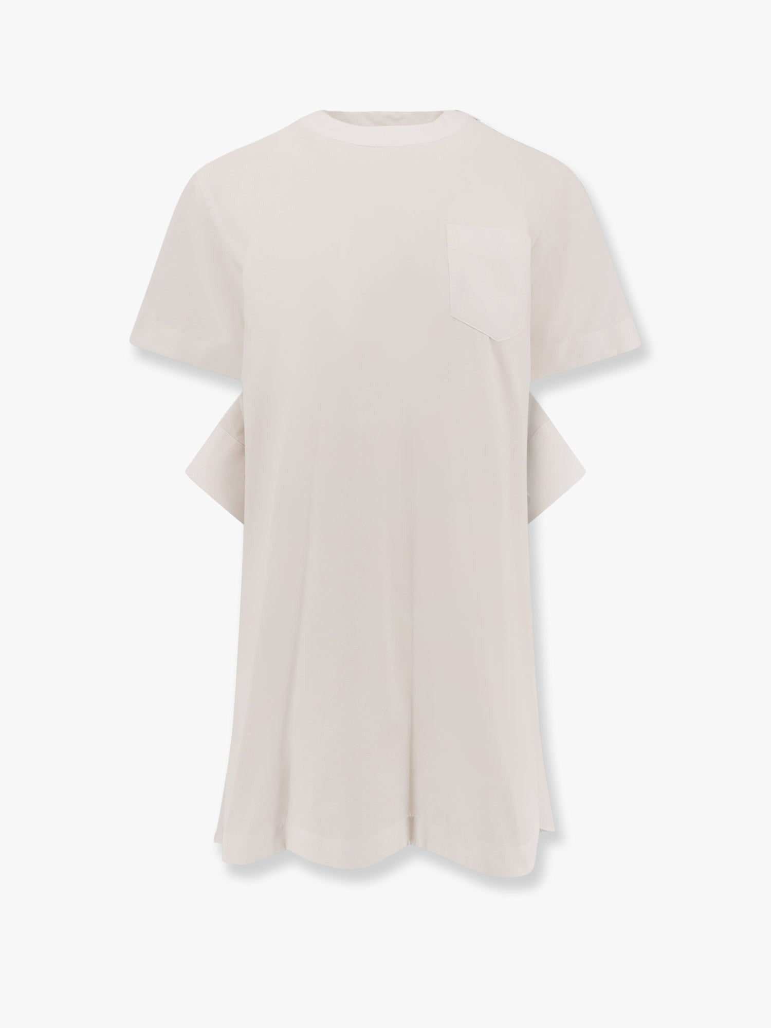SACAI - Sacai Dress With Draped Cotton Inserts On The Back - Women’s Clothing