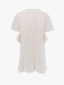 SACAI - Sacai Dress With Draped Cotton Inserts On The Back - Women’s Clothing