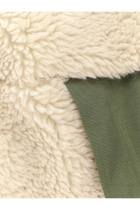 Sacai Men's Eco Shearling and Nylon Jacket White, view 3