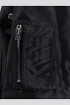 Sacai Men's Nylon Bomber Jacket Black, view 5