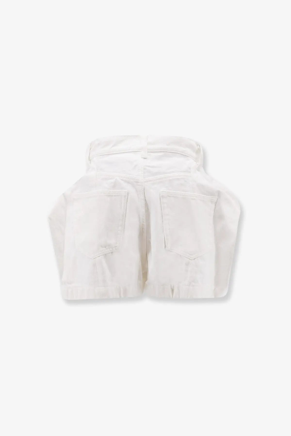 Sacai Women's Cotton Shorts White, view 2