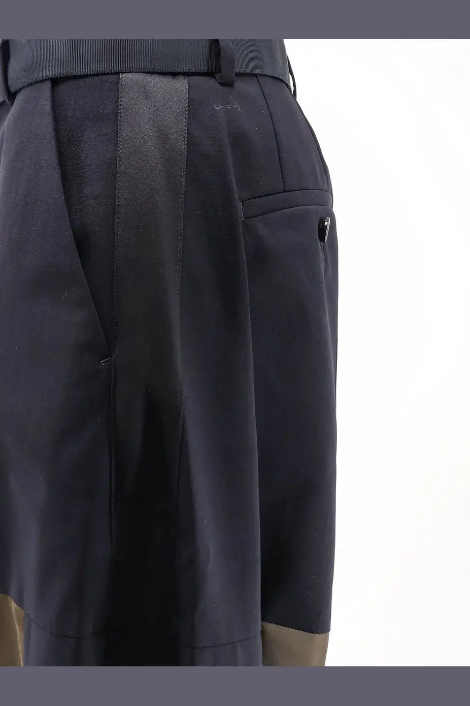 Sacai Women's Wool Blend Trousers Blue