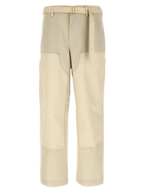 Sacai Sacai Carhartt Wip Duck Pants Beige