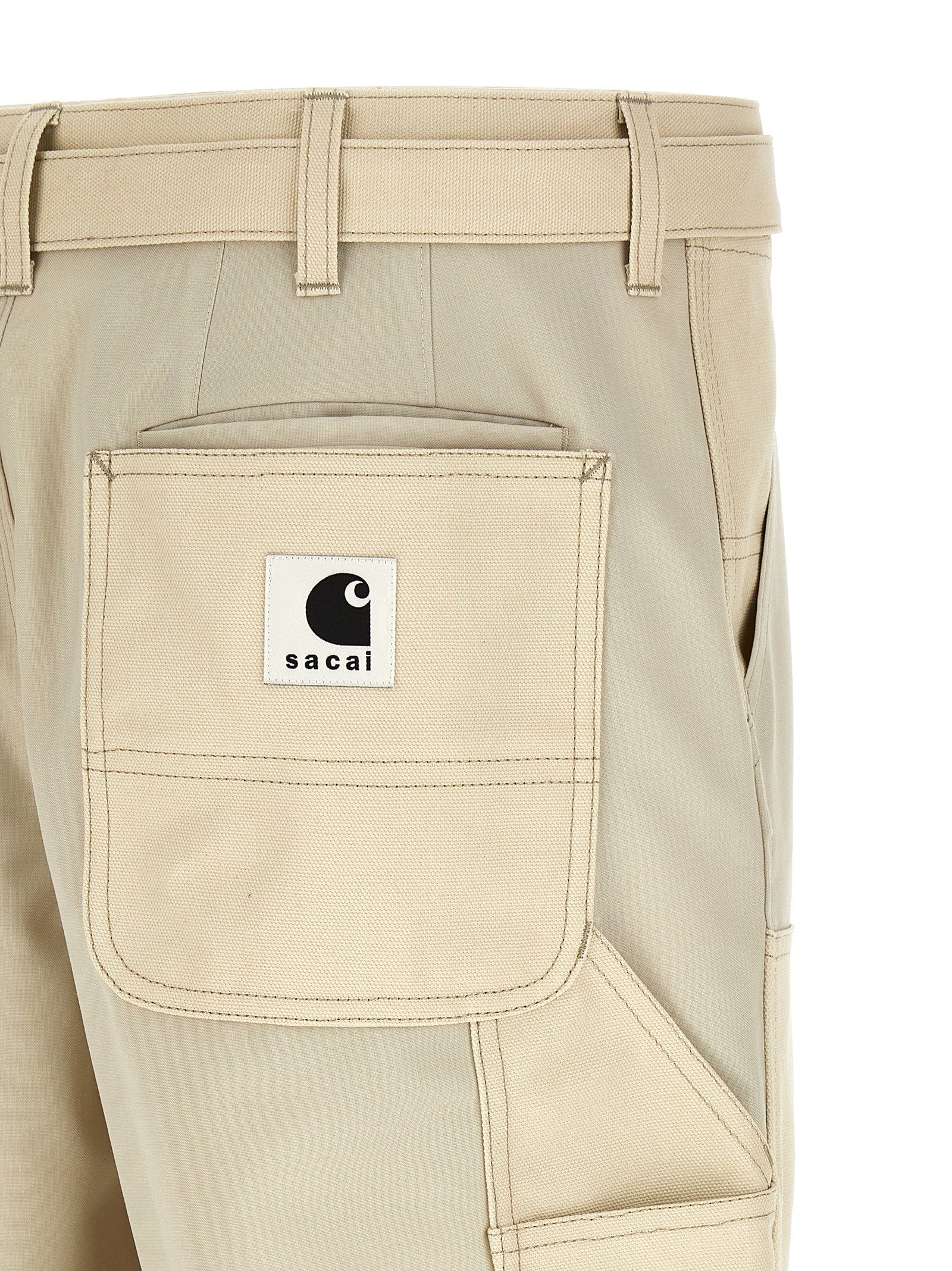 Sacai Sacai Carhartt Wip Duck Pants Beige