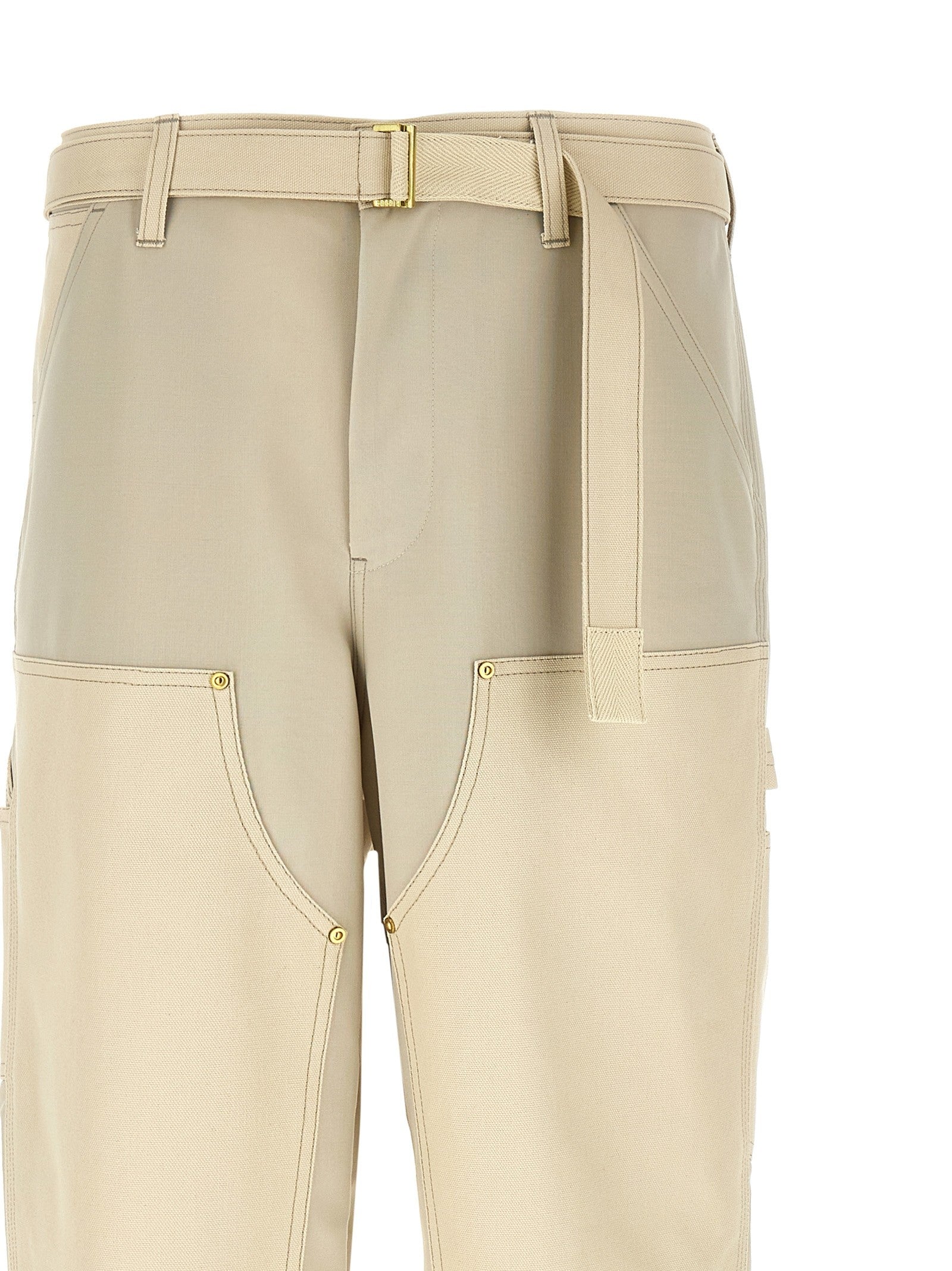 Sacai Sacai Carhartt Wip Duck Pants Beige