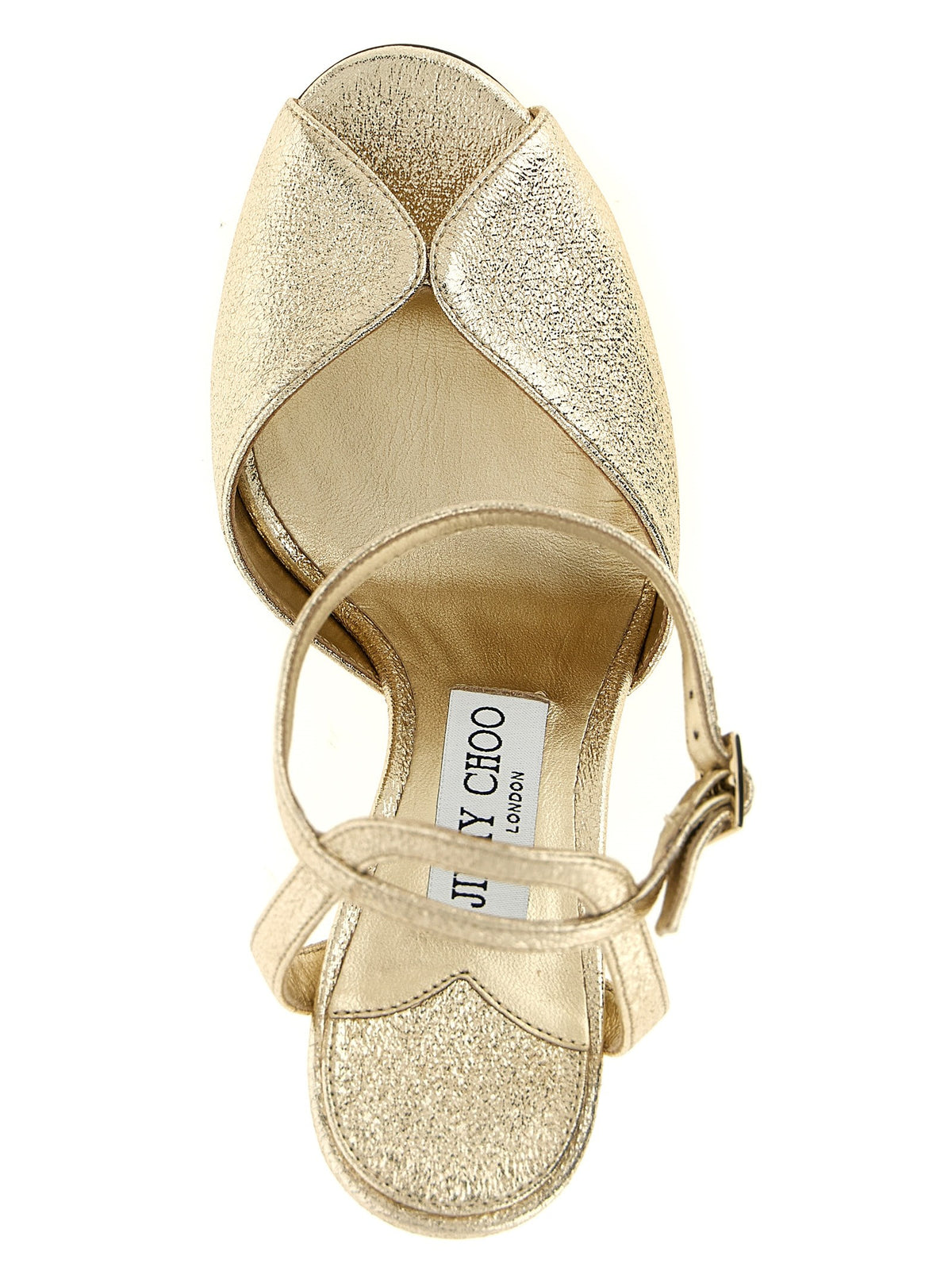 Jimmy Choo Sacora Sandals Gold, view 4