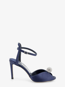 Jimmy Choo Women's Sacora Satin Sandals Blue